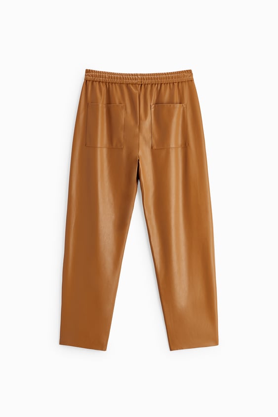 Men’s "Copper Canyon" Moto Pants | Premium Brown Sheepskin | Genuine Leather Real Biker Trousers | Full Grain Apparel