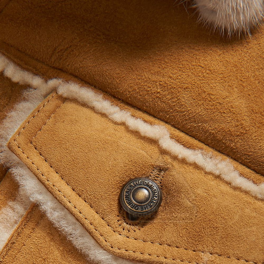 Men’s "Sky-Marshal" B3 Aviator | New Edition Real Sheepskin | Premium Heritage Shearling Bomber Jacket | Full Grain Apparel