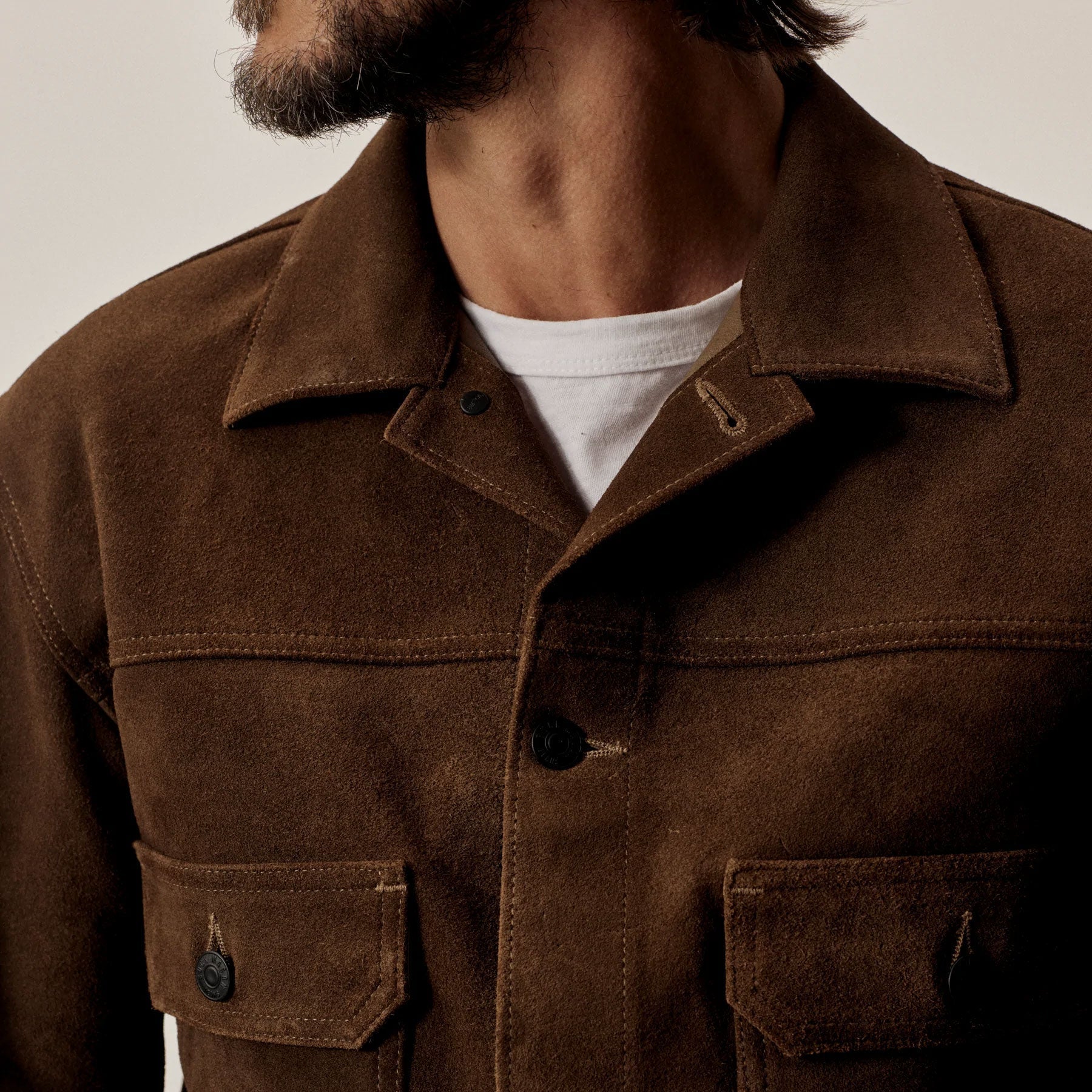 Cazadora bomber de gamuza "Velvet Aviator" para hombre | Gamuza de cabra de grano superior de primera calidad | Diseño clásico de piloto acanalado | Prenda de cuero de grano completo