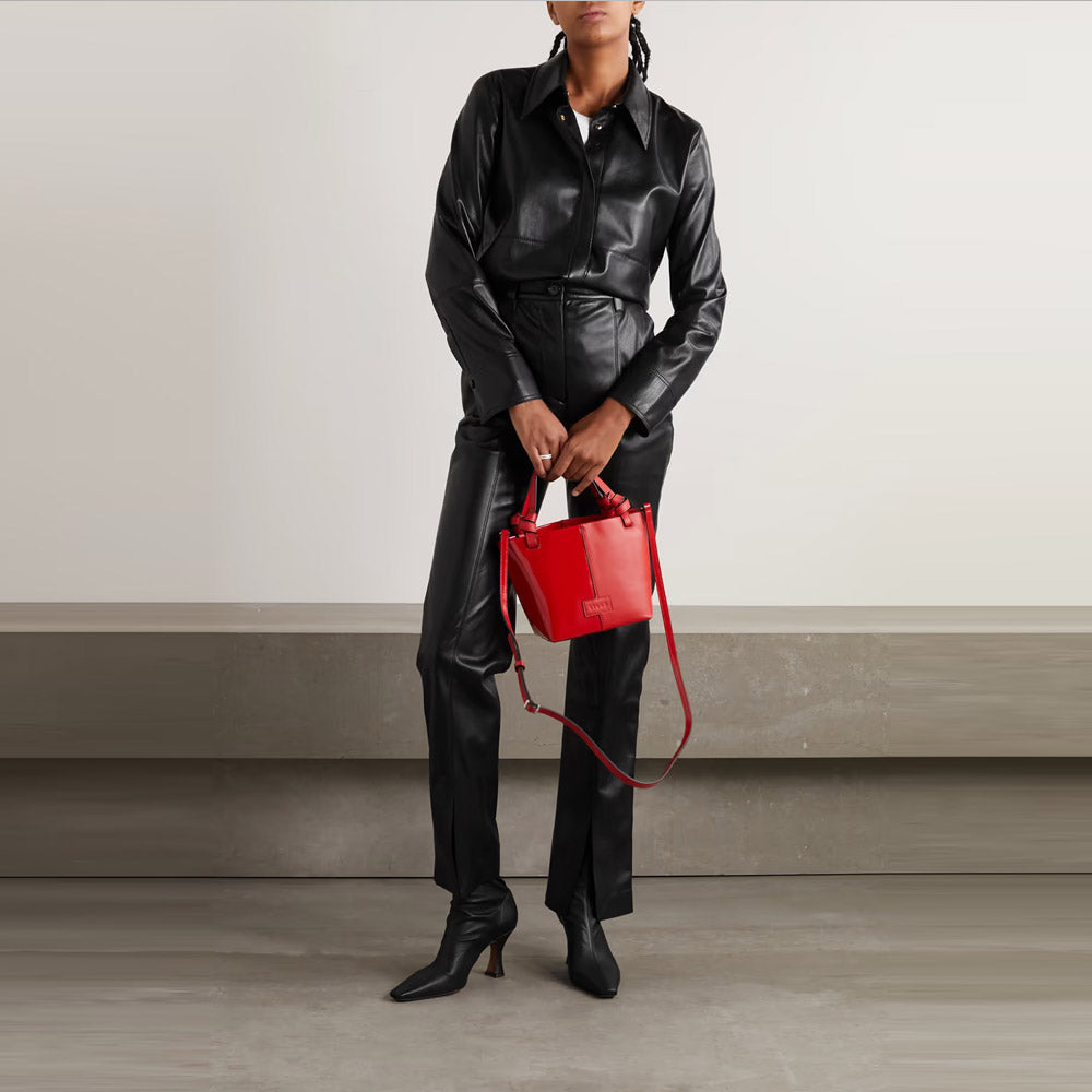 Women’s "Second-Skin" Supple Leather Shirt | Premium Black Napa Sheepskin | Ultra-Soft Slim Fit Button-Down | Full Grain Apparel