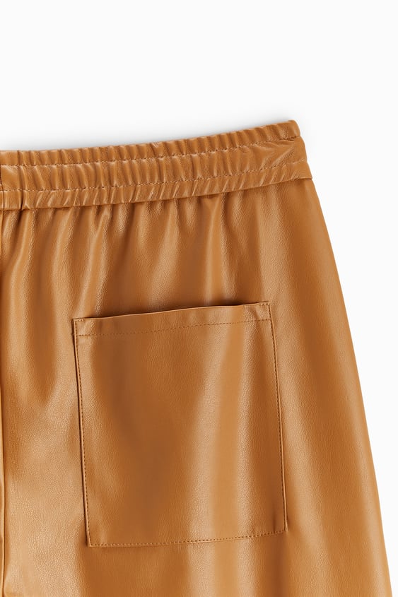 Men’s "Copper Canyon" Moto Pants | Premium Brown Sheepskin | Genuine Leather Real Biker Trousers | Full Grain Apparel