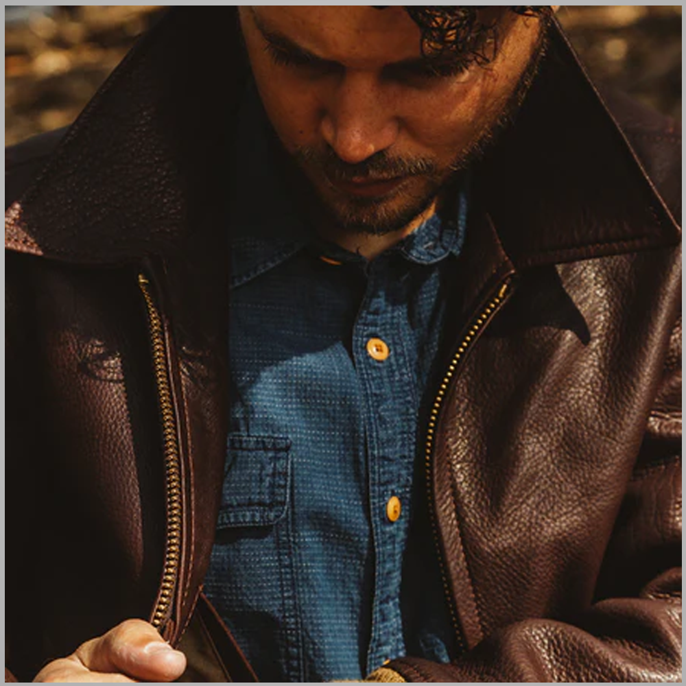 Men’s "Vertical Limit" A2-RAF Hybrid | Premium Brown Sheepskin | Full Shearling-Lined Flight Armor | Full Grain Apparel