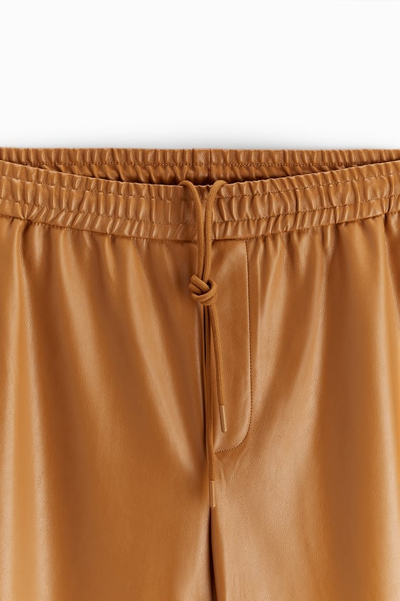 Men’s "Copper Canyon" Moto Pants | Premium Brown Sheepskin | Genuine Leather Real Biker Trousers | Full Grain Apparel