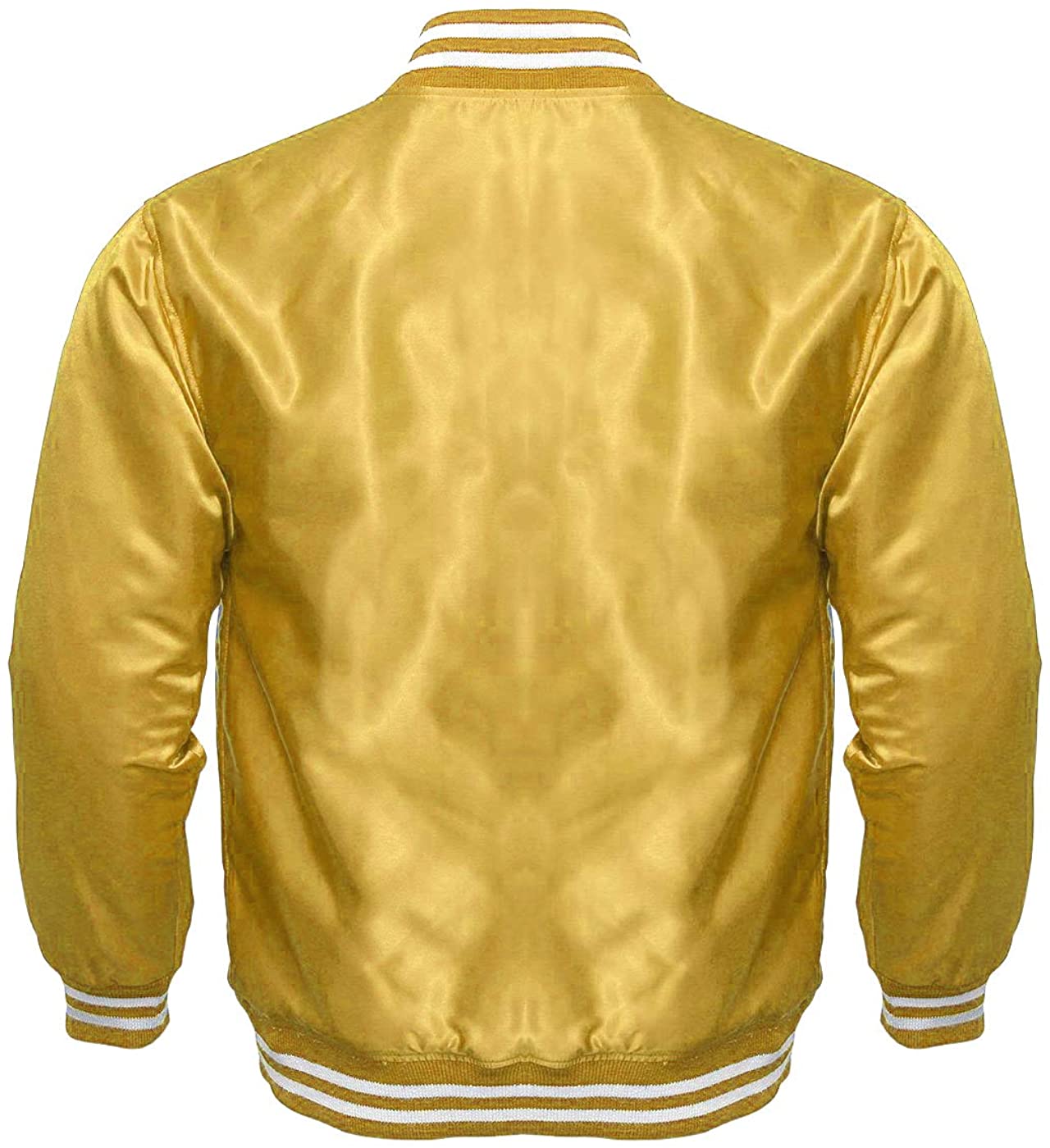 Men’s Varsity Letterman Satin Baseball Bomber Jacket | Vintage Retro | Full Grain Apparel