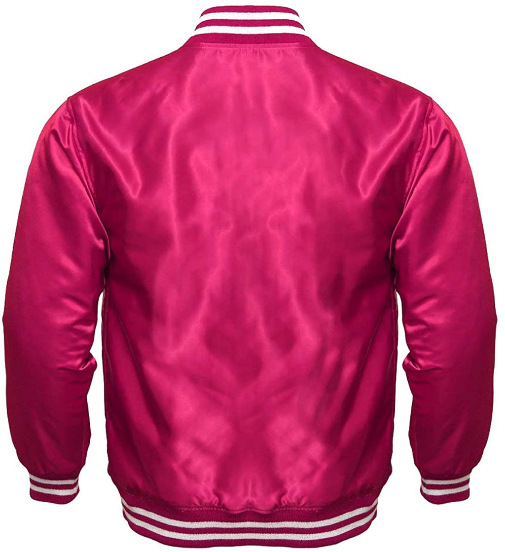 Men’s Varsity Letterman Satin Baseball Bomber Jacket | Vintage Retro | Full Grain Apparel