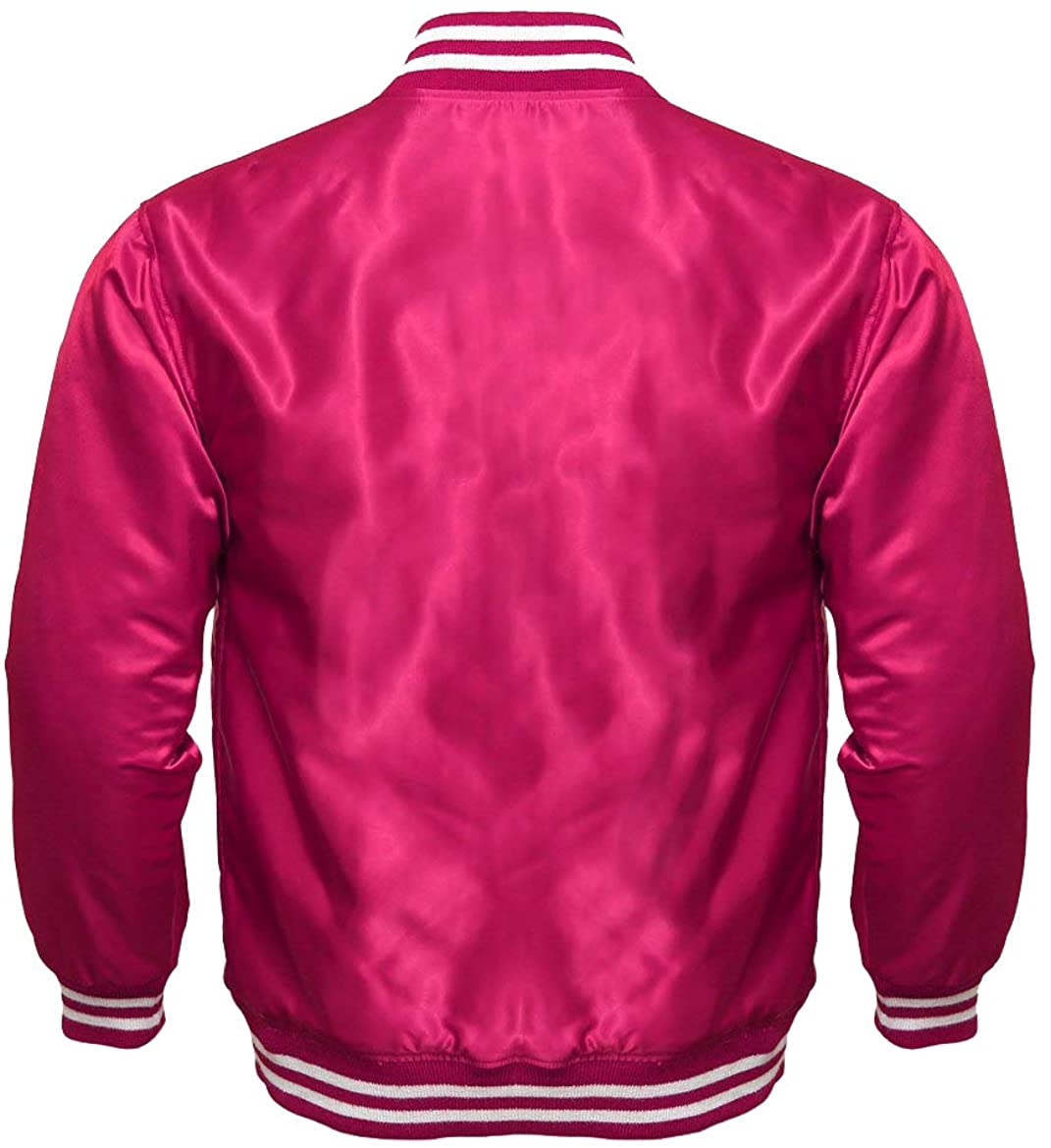 Men’s Varsity Letterman Satin Baseball Bomber Jacket | Vintage Retro | Full Grain Apparel