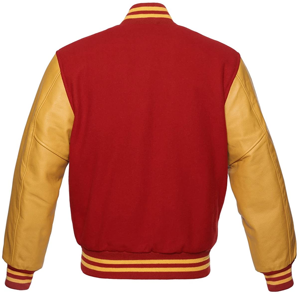 Men’s Varsity Letterman Baseball Bomber Jacket | Wool & Leather | Full Grain Apparel