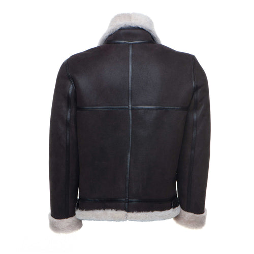 Bomber Aviador Marrón Clásico Hampton para Hombre | Merino Español | Prenda de Piel Plena Flor