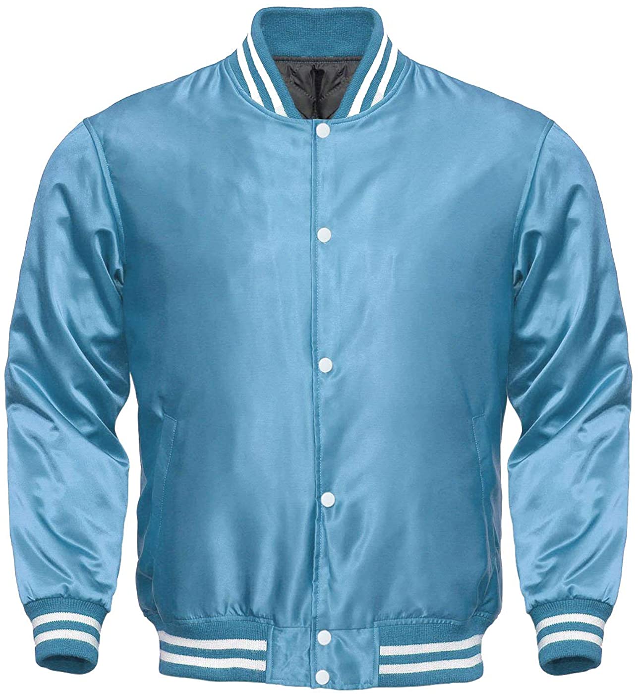 Men’s Varsity Letterman Satin Baseball Bomber Jacket | Vintage Retro | Full Grain Apparel