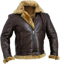 Men’s RAF Bomber Ginger Aviator British Sheepskin Jacket | Rugged Heritage Luxury | Full Grain Apparel
