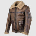 Men’s Arnold Schwarzenegger Aviator B-6 Sheepskin Jacket | Rugged Cinematic Heritage | Full Grain Apparel