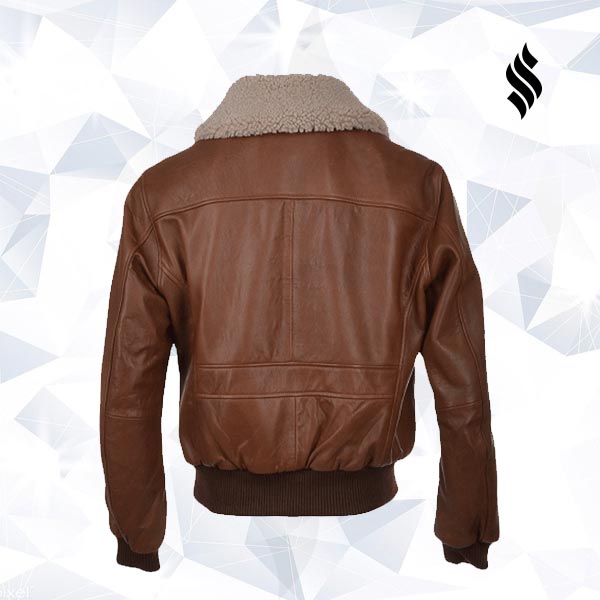 The "Heritage Ace" Aviator Jacket | Brown Grain & Removable Fur Collar | Full Grain Apparel