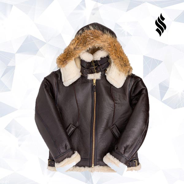 B-3 "Arctic Shield" Hooded Sheepskin Bomber | The Ultimate Heavy-Duty Icon | Full Grain Apparel