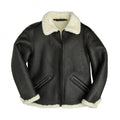 Men’s B-6 Black Shearling Bomber Jacket | Full Grain Apparel