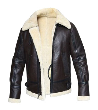 Men’s B3 WWII Pilot Shearling Sheepskin Jacket | Rugged Combat Heritage | Full Grain Apparel