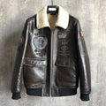 Men’s B3 Sheepskin Bomber Jacket | Natural Sheep Fur | Full Grain Apparel