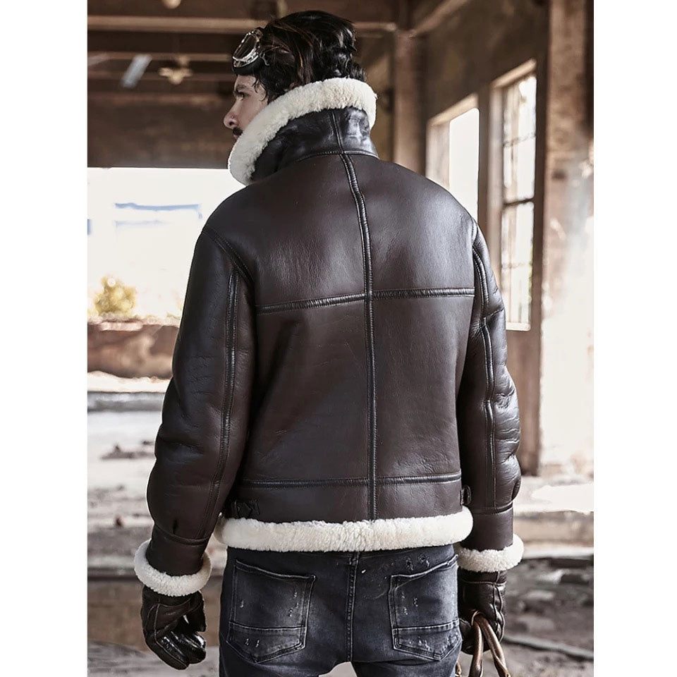 Men’s Classic B3 Sheepskin Bomber Shearling Leather Jacket | Full Grain Apparel