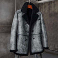 Men’s B3 Shearling Long Coat | Hunting Jacket Overcoat | Full Grain Apparel