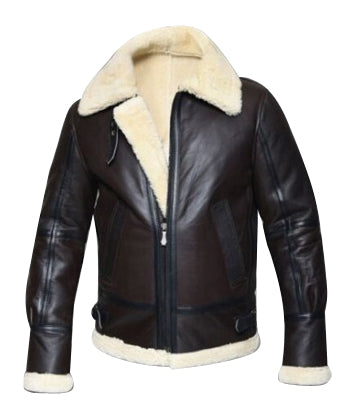 Chaqueta Aviador de Piel de Oveja B3 de la Segunda Guerra Mundial para Hombre | Herencia de Combate Robusta | Prenda de Piel de Grano Completo