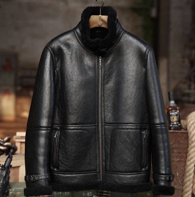 Men’s B-3 RAF Aviator Sheepskin Shearling Leather Jacket - The Heritage Titan | Full Grain Apparel