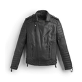 Men’s Black Leather Motorcycle Riding Jacket - Professional Grade | Full Grain Apparel