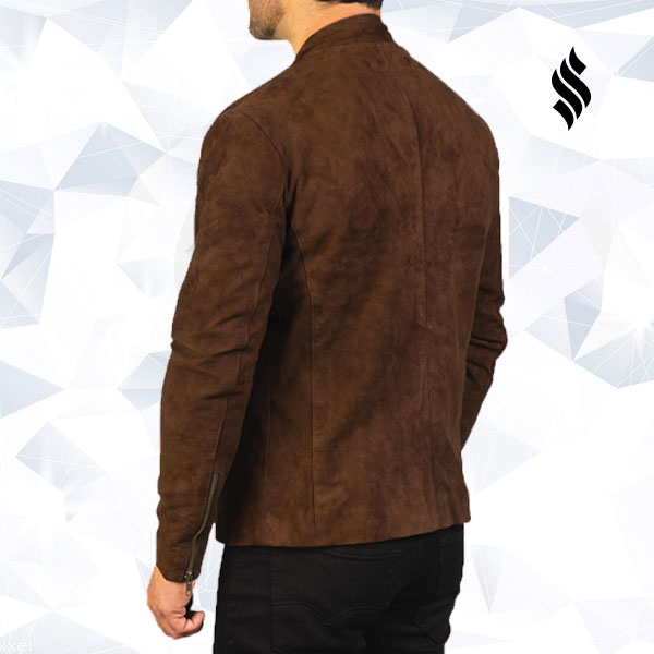 The "Charcoal Mocha" Suede Biker | Velvet-Touch Moto Jacket | Full Grain Apparel