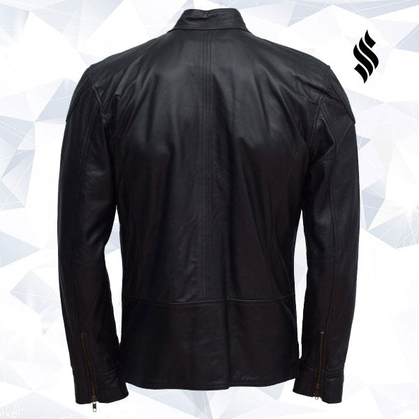 The "Aerolight" | Men’s Ultra-Soft Black Sheepskin Jacket | Full Grain Apparel