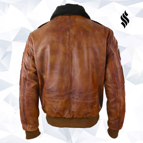 Men’s Aviator Flying Pilot Bomber Jacket | Genuine Leather Flight Wear | Full Grain Apparel
