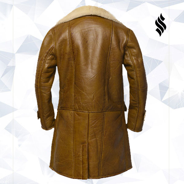 Men’s Brown Shearling Leather Coat | The "Heritage Rancher" Edition | Full Grain Apparel