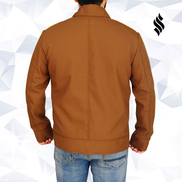 Men’s Stylish Brown Cotton Jacket | Casual Urban Wear | Full Grain Apparel