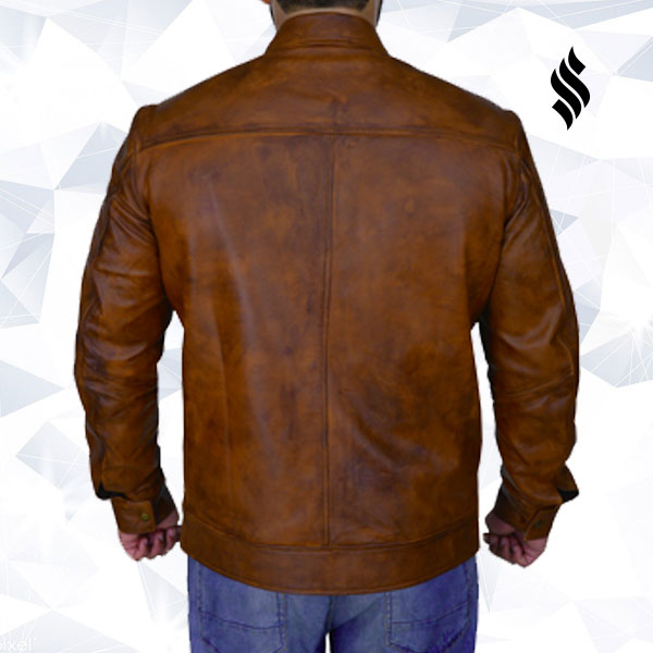 The "Dust Devil" | Men’s Classic Distressed Brown Leather Jacket | Full Grain Apparel