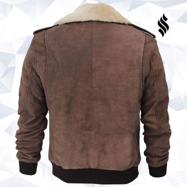 La bomber G-1 "Pierson" | Piel y cuello de borrego | Prendas de piel plena flor
