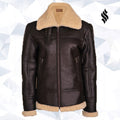 Women’s B3 Bomber Shearling Jacket | Luxury Aviator Style | Full Grain Apparel