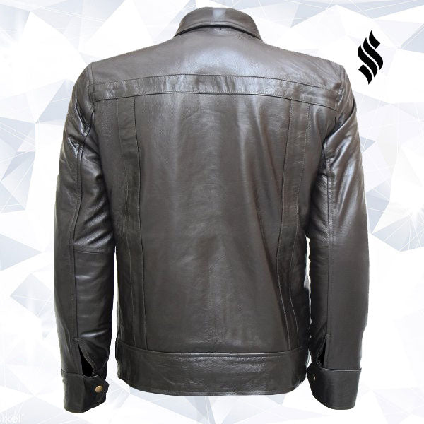 The "Vanguard" Top-Notch Brown Zipper Jacket | Full Grain Apparel
