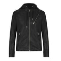 Men’s Black Leather Biker Jacket | Classic Motorcycle Outerwear | Full Grain Apparel
