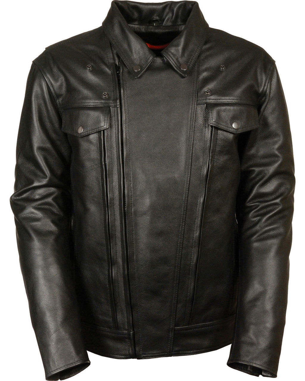 Men’s High-End Utility Pocket Vented Cruiser Jacket | Elite Touring Outerwear | Full Grain Apparel