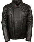Men’s High-End Utility Pocket Vented Cruiser Jacket | Elite Touring Outerwear | Full Grain Apparel