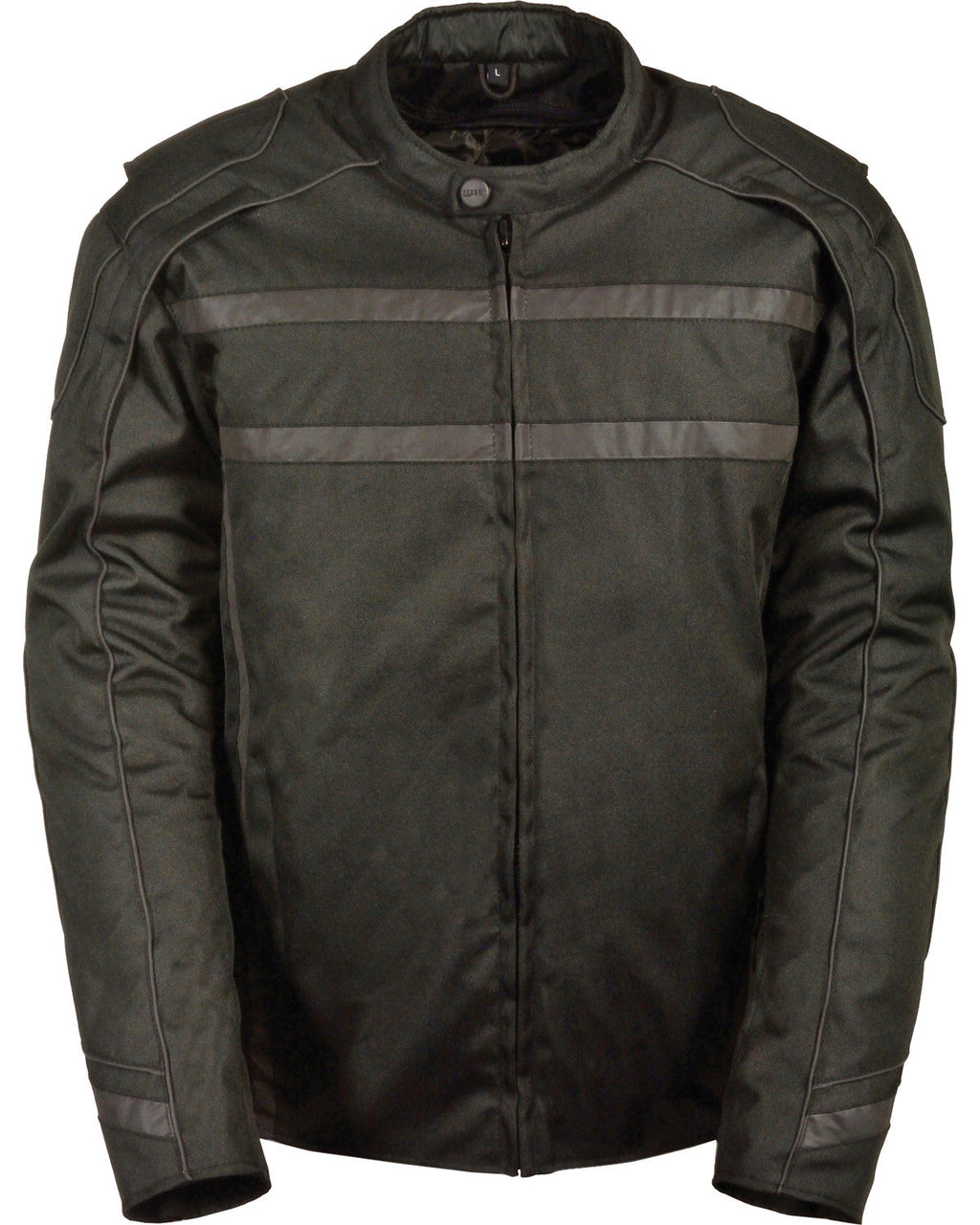 Men’s Black Vented Reflective Jacket | Night-Vision Performance Outerwear | Full Grain Apparel