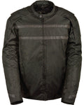 Men’s Black Vented Reflective Jacket | Night-Vision Performance Outerwear | Full Grain Apparel
