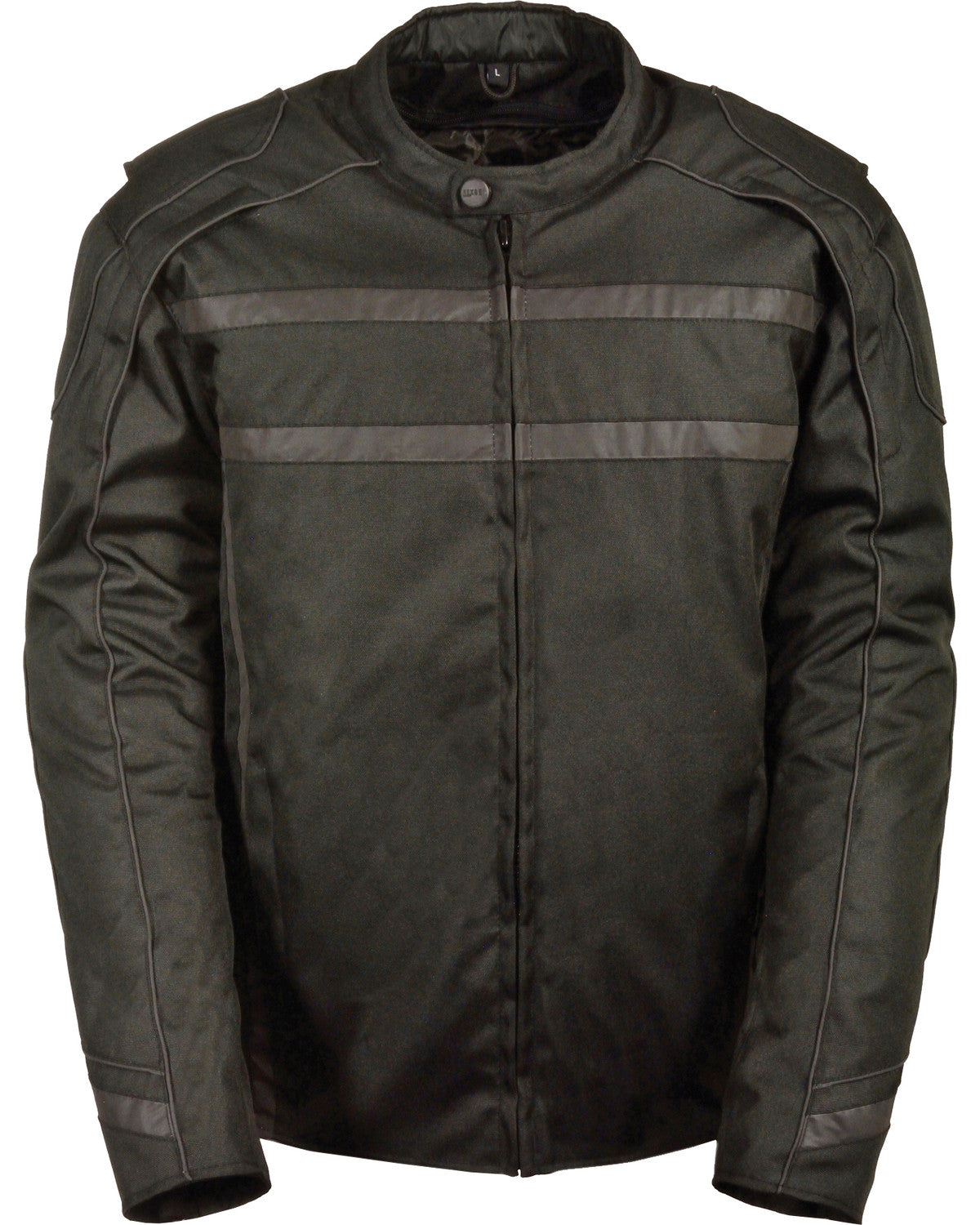 Men’s Black Vented Reflective Jacket | Night-Vision Performance Outerwear | Full Grain Apparel