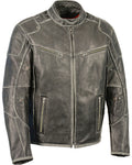 Men’s Vintage Distressed Triple Vented Jacket | Heritage Air-Flow Outerwear | Full Grain Apparel