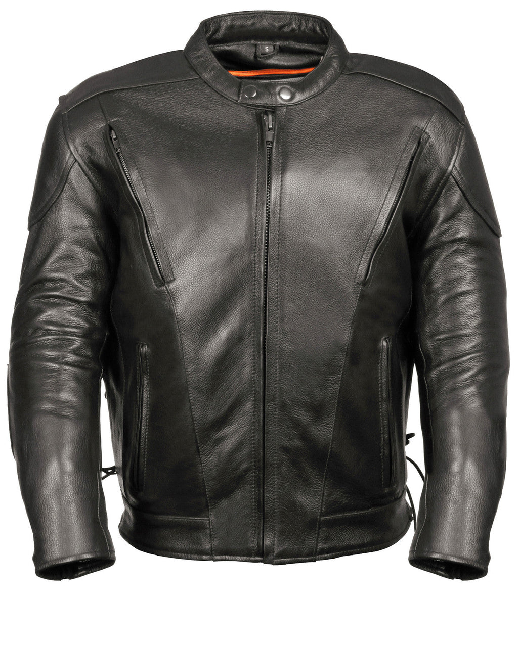 Men’s Lace Side Vented Scooter Jacket | Adjustable Fit Cruiser Outerwear | Full Grain Apparel