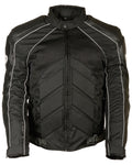 Men’s Combo Leather Textile Mesh Racer Jacket | The Ultimate Tri-Hybrid Outerwear | Full Grain Apparel