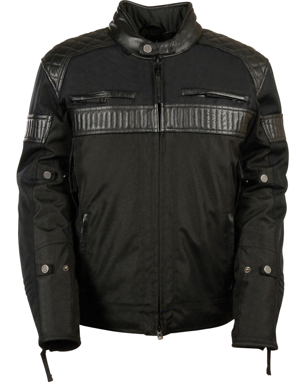 Men’s Black Textile Scooter Riding Motorbike Jacket | Urban Tech Performance Outerwear | Full Grain Apparel