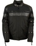 Men’s Black Textile Scooter Riding Motorbike Jacket | Urban Tech Performance Outerwear | Full Grain Apparel