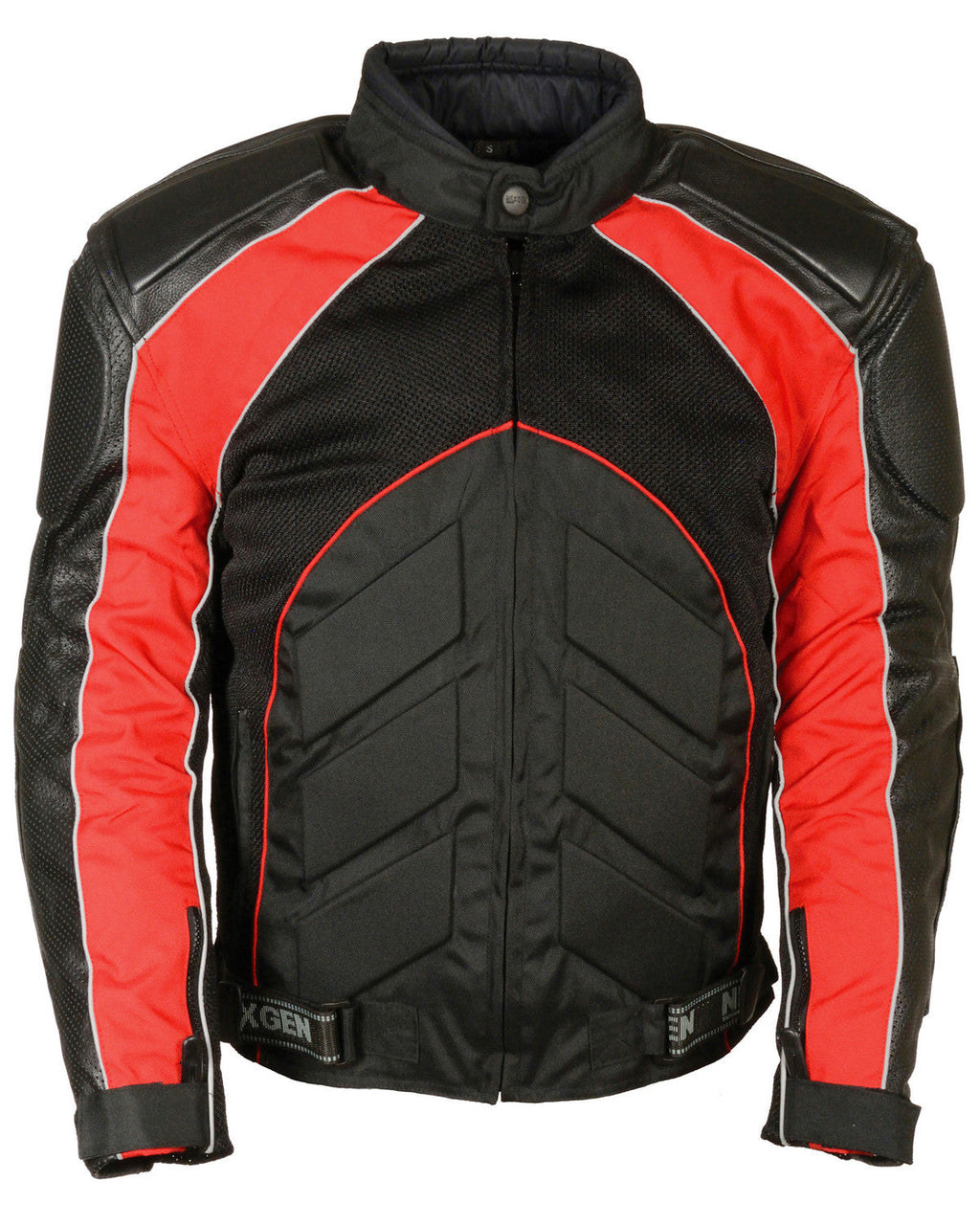 Men’s Combo Leather Textile Mesh Racer Jacket | The Ultimate Tri-Hybrid Outerwear | Full Grain Apparel