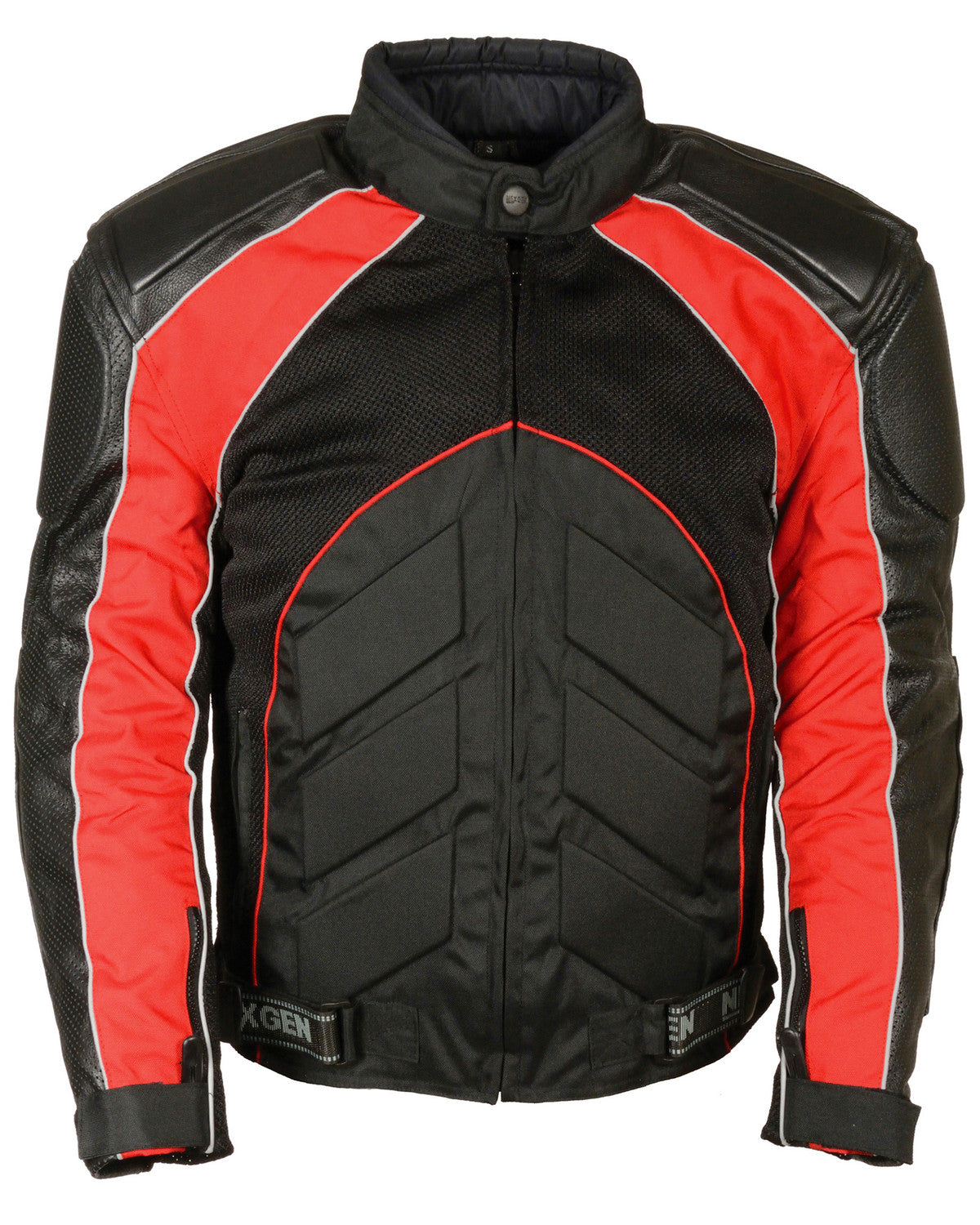 Men’s Combo Leather Textile Mesh Racer Jacket | The Ultimate Tri-Hybrid Outerwear | Full Grain Apparel