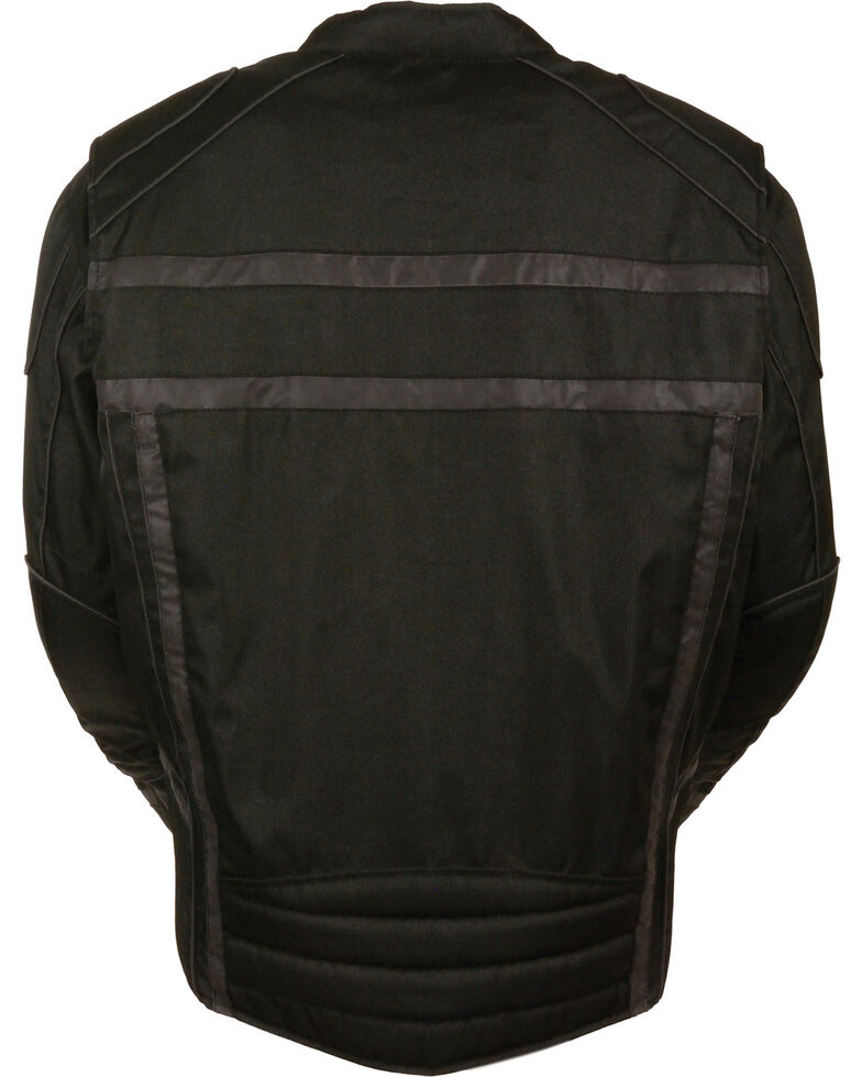 Men’s Black Vented Reflective Jacket | Night-Vision Performance Outerwear | Full Grain Apparel
