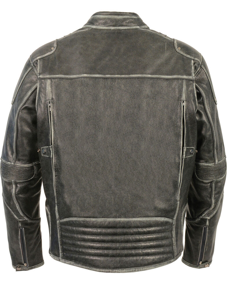 Men’s Vintage Distressed Triple Vented Jacket | Heritage Air-Flow Outerwear | Full Grain Apparel