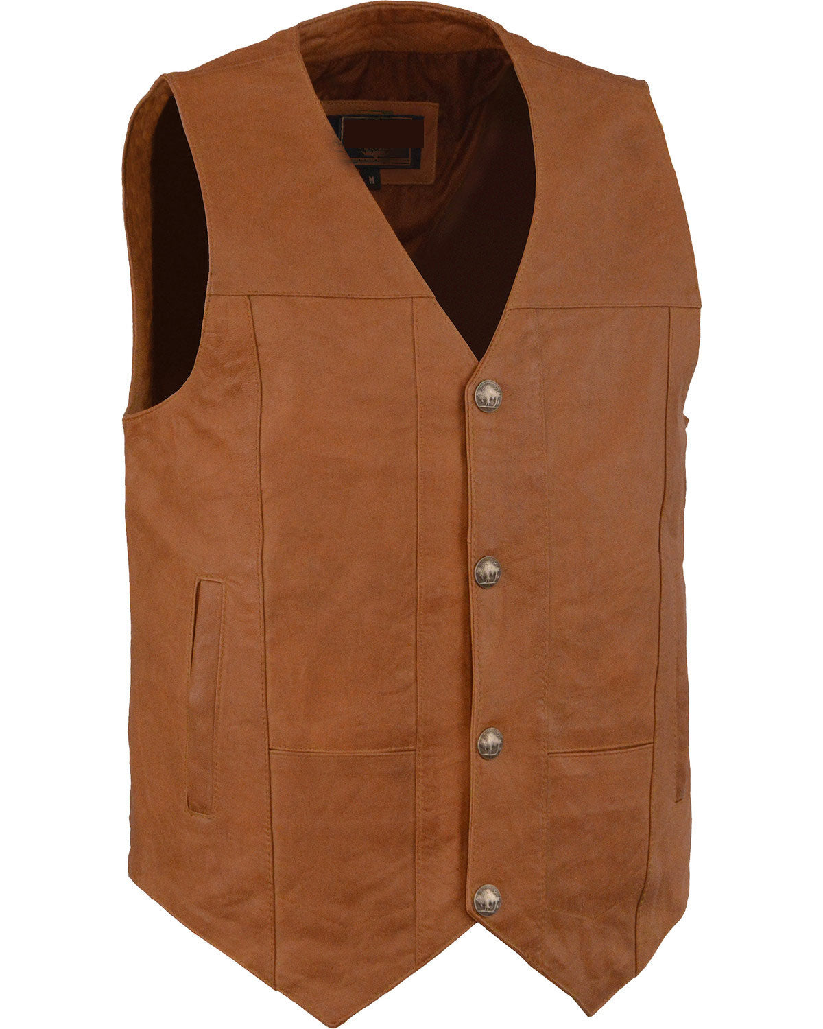 Men’s Western Plain Side Vest | Sleek Minimalist Utility | Full Grain Apparel